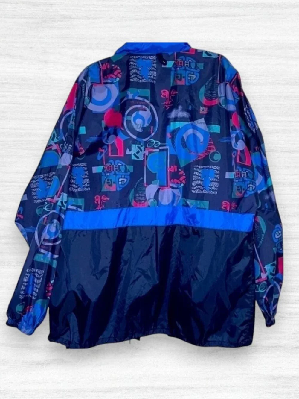J. Jeantex Vintage 90s Exile of Function Y2K Packable Windbreaker Jacket XL XXL